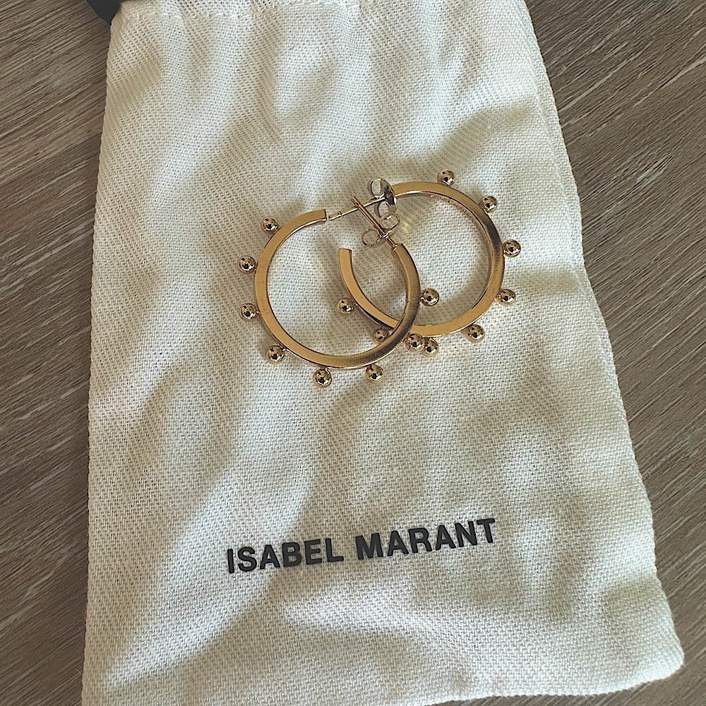 Isabel Marant Gold Hoop Earrings Never Worn